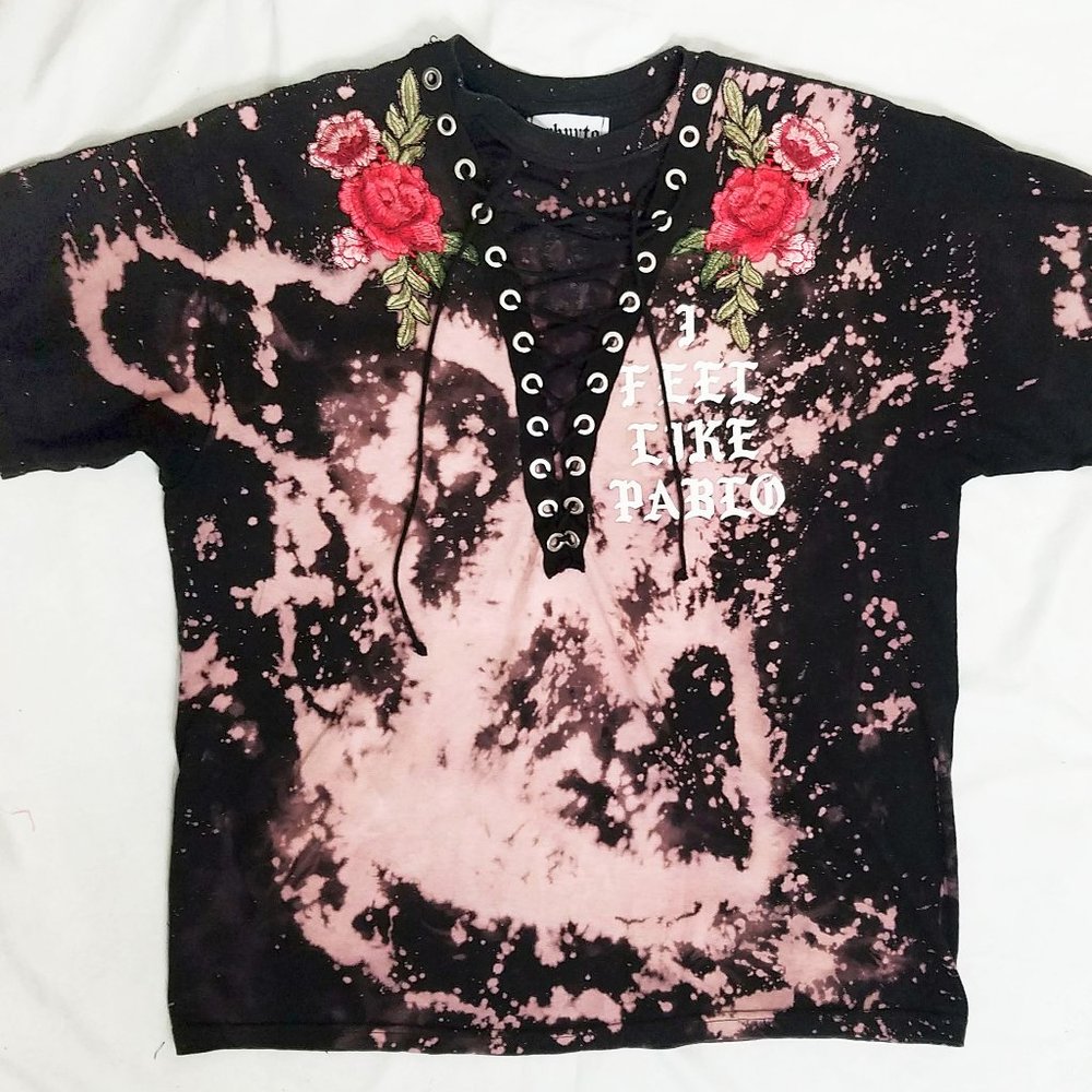 URBNVTG Upcycled Vintage Kanye West I feel like Pablo T-shirt Shirt